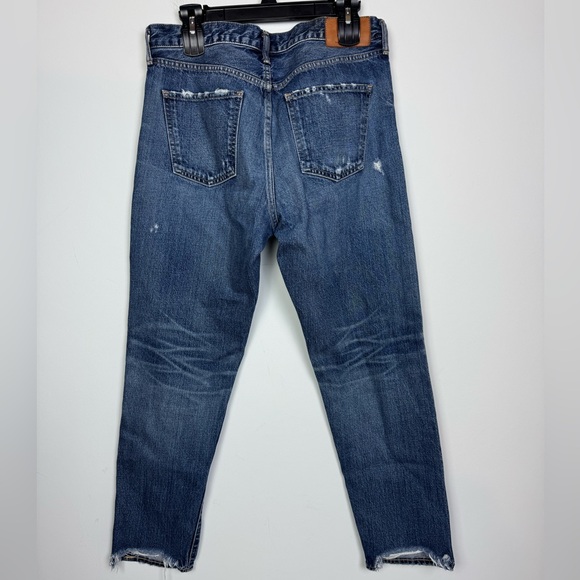 Moussy Vintage Medium Wash Distressed Ankle Bootcut Jeans Size 30 - Picture 2 of 7